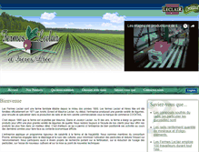 Tablet Screenshot of fermesleclair.com
